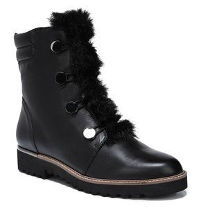 New Franco Sarto Leather & Fur Combat Boot